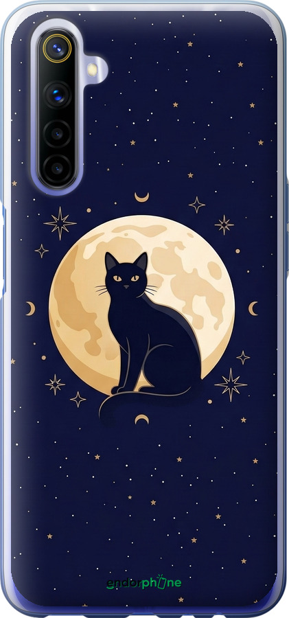2D пластиковий чехол Cute Cat Celestial/Witchy для Realme 6 - 6787t-1913 изображение 