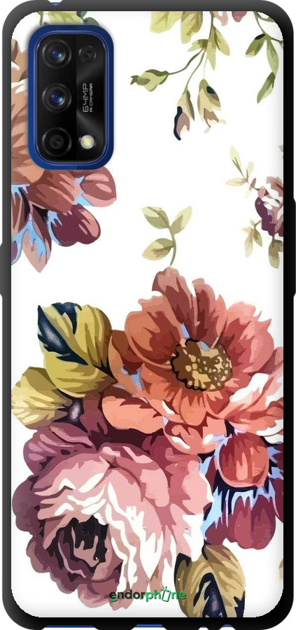 TPU чехол Vintage flowers для Realme 7 Pro - 4333b-2082 изображение 