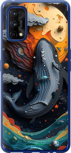 Силиконовый чехол Кит в космосе для Realme 7 Pro - 6328u-2082 изображение 