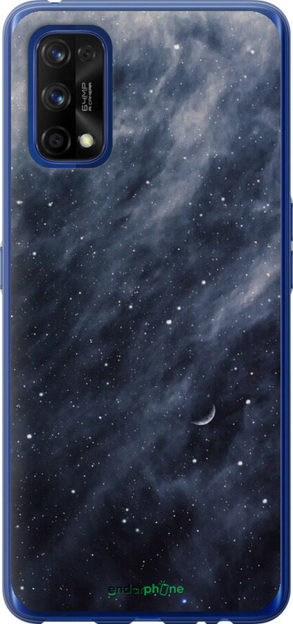 2D пластиковий чехол Сині хмари, Синій місяць для Realme 7 Pro - 6398t-2082 изображение 