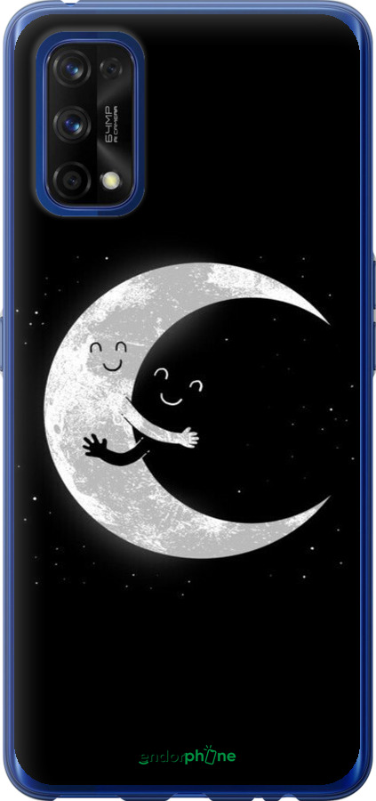 2D пластиковый чехол Лунные объятия для Realme 7 Pro - 6508t-2082 изображение 