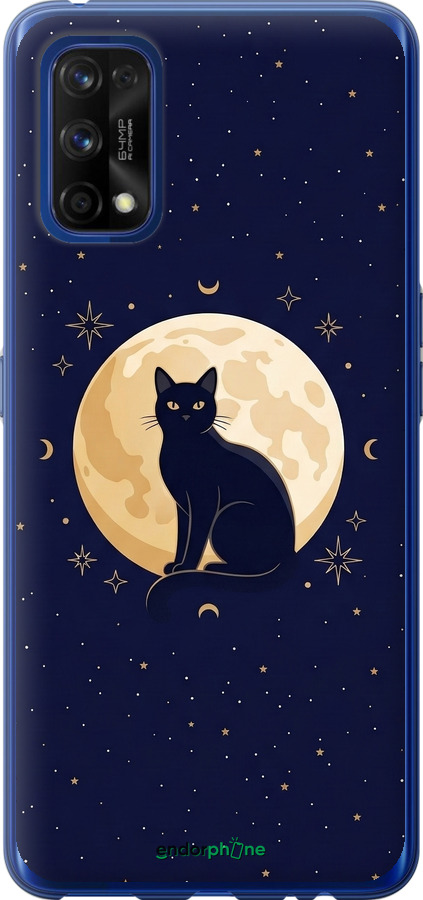 2D пластиковый чехол Cute Cat Celestial/Witchy для Realme 7 Pro - 6787t-2082 изображение 