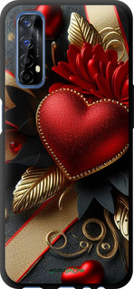 TPU чехол Сердечки v2 для Realme 7 - 5832b-2081 изображение 