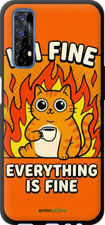 TPU чехол 'Funny Cat' для Realme 7 изображение 3