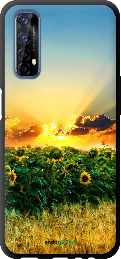 

TPU чорний чохол "Україна" для Realme 7