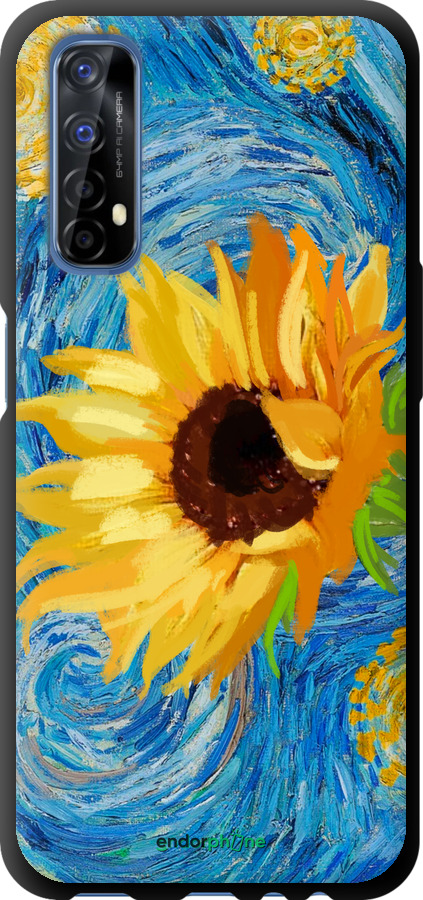 TPU чехол Квіти жовто-блакитні  для Realme 7 - 5308b-2081 изображение 