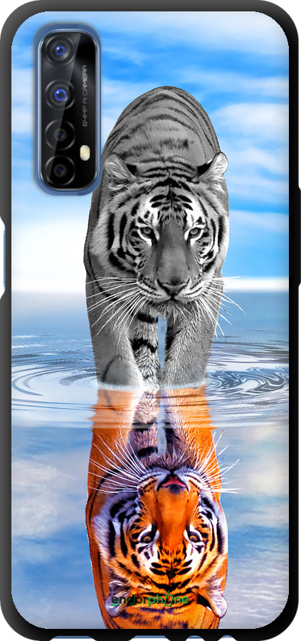 TPU чехол Тигр для Realme 7 - 6016b-2081 изображение 