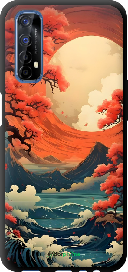TPU чехол Природа Японії для Realme 7 - 6327b-2081 изображение 