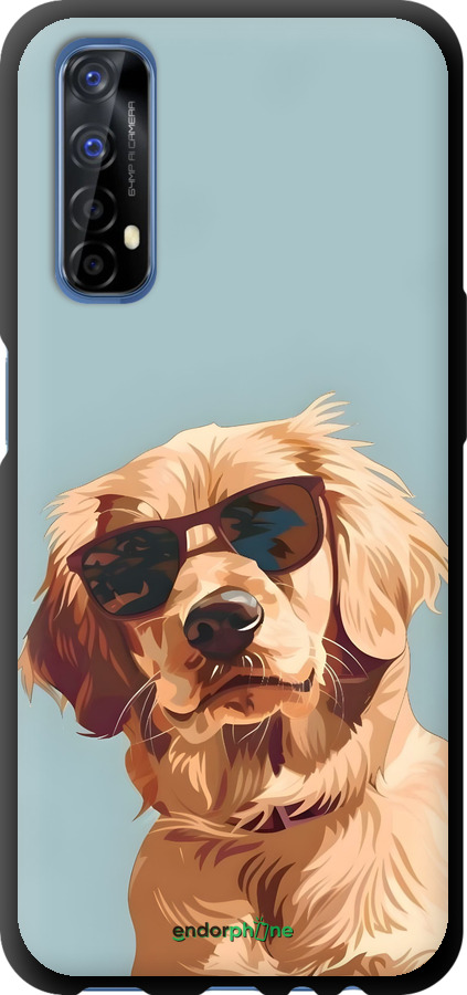 TPU чехол Пес в очках для Realme 7 - 6381b-2081 изображение 