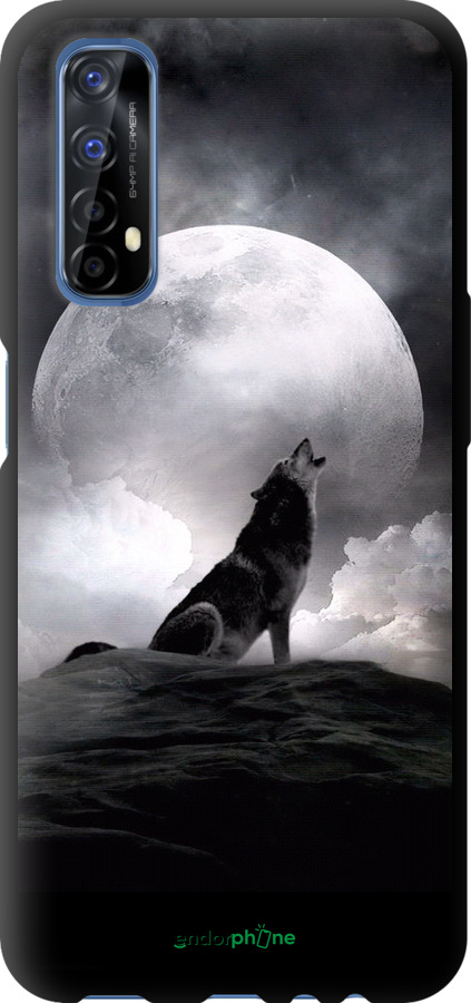 TPU чехол Воющий волк для Realme 7 - 934b-2081 изображение 