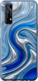 2D пластиковый чехол 'Liquid Chrome' для Realme 7 изображение 8