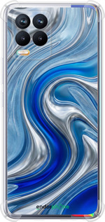 Силикон с усиленными углами чехол Liquid Chrome для Realme 8 - 6781sp-2303 изображение 