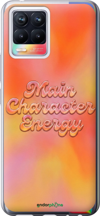 Силиконовый чехол Aura Gradient Main Character Energy Aesthetic Y2K для Realme 8 - 6783u-2303 изображение 