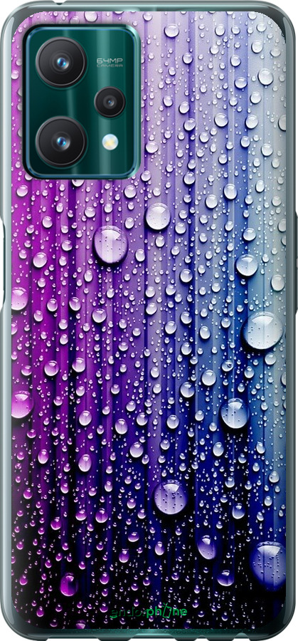 

Силіконовий чохол "Краплини води" для Realme 9 Pro, Синій