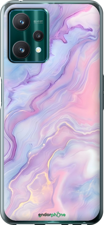 Силиконовый чехол Нежный мрамор для Realme 9 Pro - 6310u-2595 изображение 