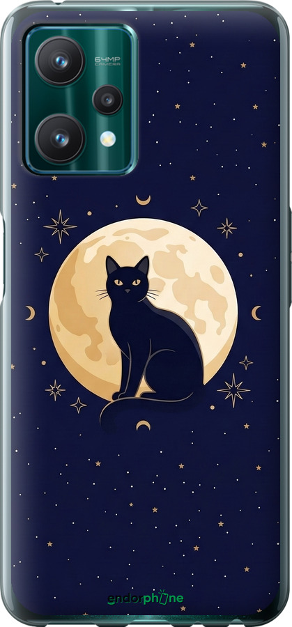 Силіконовий чехол Cute Cat Celestial/Witchy для Realme 9 Pro - 6787u-2595 изображение 
