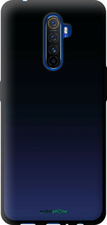 TPU чехол Градиент в тёмно - синем стиле для Realme X2 Pro - 6542b-1866 изображение 