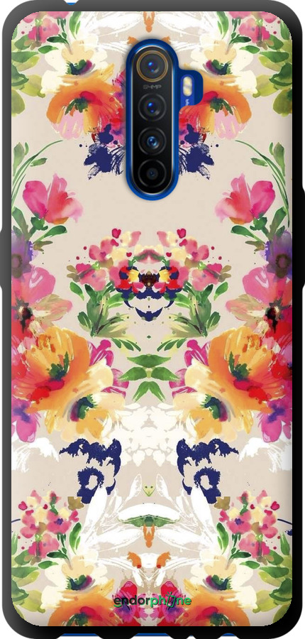 TPU чехол Цветочный узор для Realme X2 Pro - 1083b-1866 изображение 