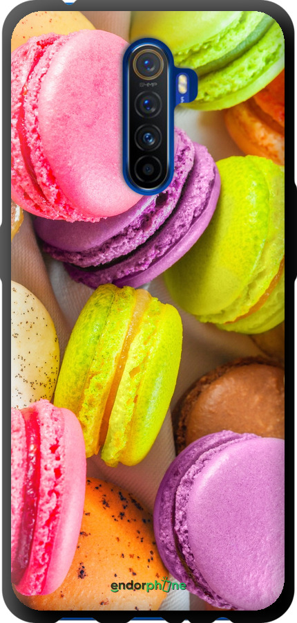 

TPU schwarz Hülle Makronen" für Realme X2 Pro", Gelb