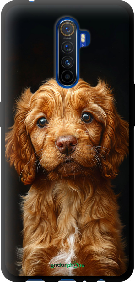 TPU чехол Cocker spaniel на чорному фоні для Realme X2 Pro - 6137b-1866 изображение 