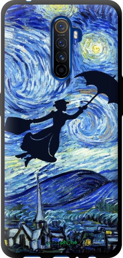 TPU чехол Із зображенням Мері Поппінс «Зоряна ніч» для Realme X2 Pro - 6487b-1866 изображение 