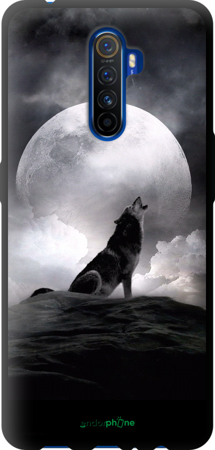 TPU чехол Воющий волк для Realme X2 Pro - 934b-1866 изображение 