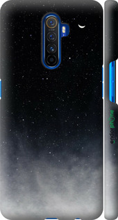 3D пластиковый матовый чехол Сині хмари, Синій місяць для Realme X2 Pro - 6396m-1866 изображение 