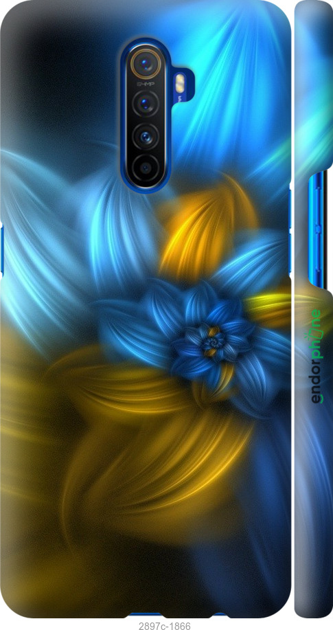 

3D пластиковий матовий чохол "Візерунок 46" для Realme X2 Pro, Синій