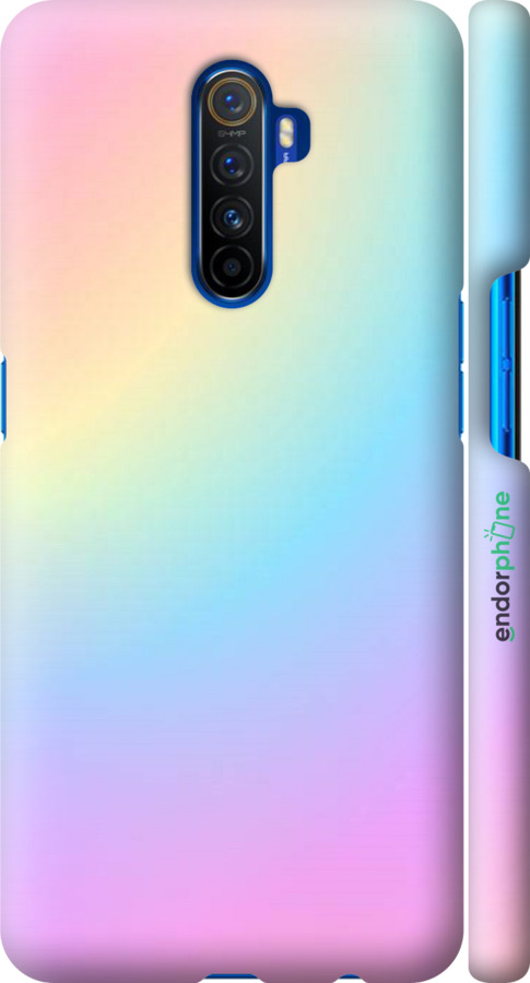 

3D пластиковий матовий чохол "Веселка 2" для Realme X2 Pro, Рожевий