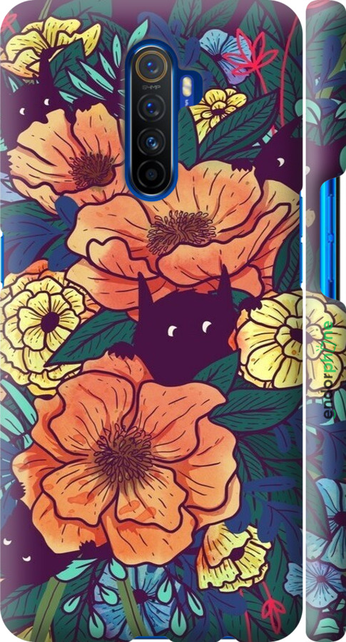 3D пластиковый матовый чехол С изображением полевых цветов для Realme X2 Pro - 6419m-1866 изображение 