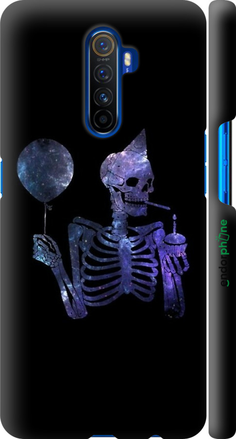 3D пластиковый матовый чехол Скелетное искусство для Realme X2 Pro - 6536m-1866 изображение 