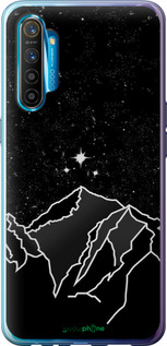Силиконовый чехол Минималистический горный пейзаж для Realme XT - 6438u-1868 изображение 