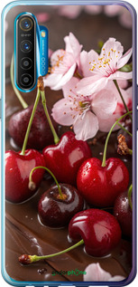 Силіконовий чехол Вишня у шоколаді для Realme XT - 6698u-1868 изображение 