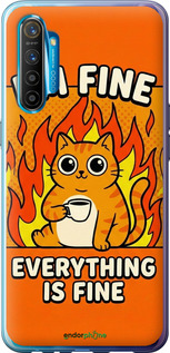 Силіконовий чехол Funny Cat для Realme XT - 6786u-1868 изображение 