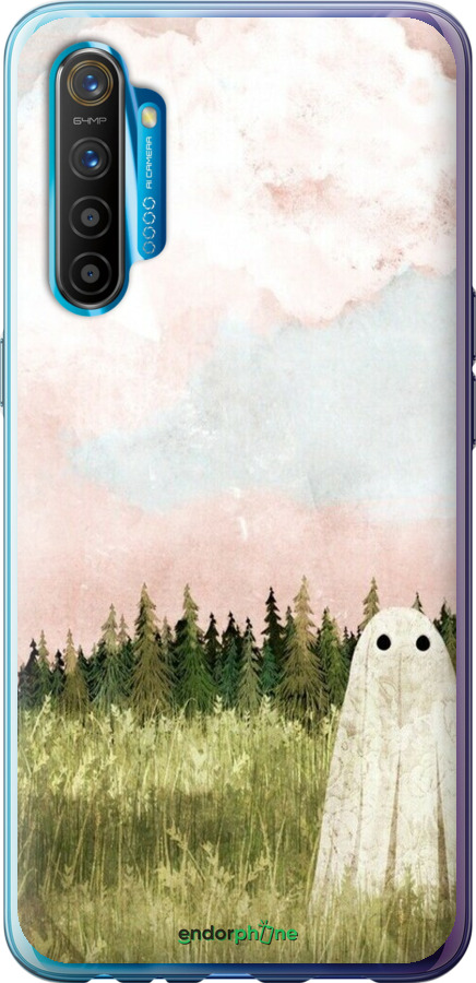 2D пластиковый чехол Привидение для Realme XT - 6401t-1868 изображение 