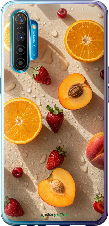Силіконовий чехол Фрукти 3 для Realme XT - 6703u-1868 изображение 