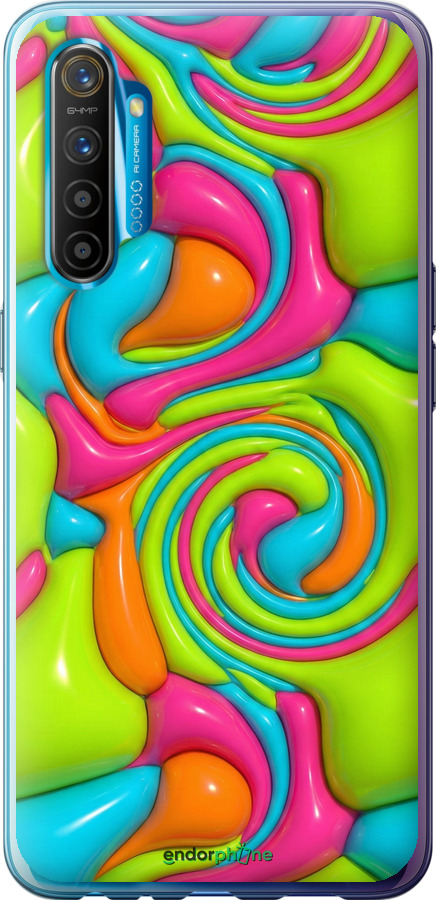 Силиконовый чехол Y2K Jelly Dream для Realme XT - 6780u-1868 изображение 
