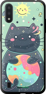 TPU чехол Милый котик для Samsung Galaxy A01 A015F - 6364b-1842 изображение 