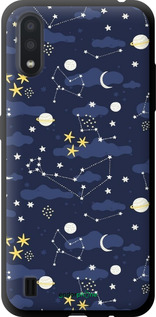 TPU чехол Астрономічний візерунок для Samsung Galaxy A01 A015F - 6446b-1842 изображение 