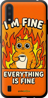 TPU чехол Funny Cat для Samsung Galaxy A01 A015F - 6786b-1842 изображение 