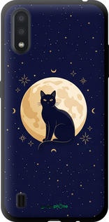 TPU чехол Cute Cat Celestial/Witchy для Samsung Galaxy A01 A015F - 6787b-1842 изображение 