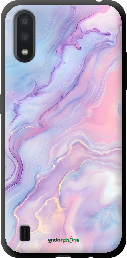 TPU чехол Нежный мрамор для Samsung Galaxy A01 A015F - 6310b-1842 изображение 