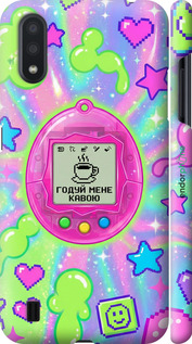 3D пластиковый матовый чехол Y2K Aesthetic Retro Pet: Годуй мене кавою для Samsung Galaxy A01 A015F - 6784m-1842 изображение 