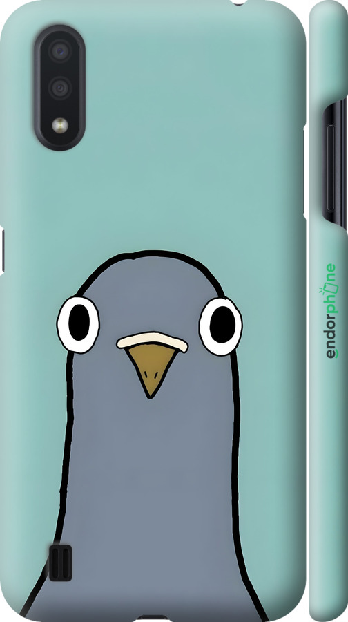 3D пластиковий матовий чехол Голубь для Samsung Galaxy A01 A015F - 6388m-1842 изображение 