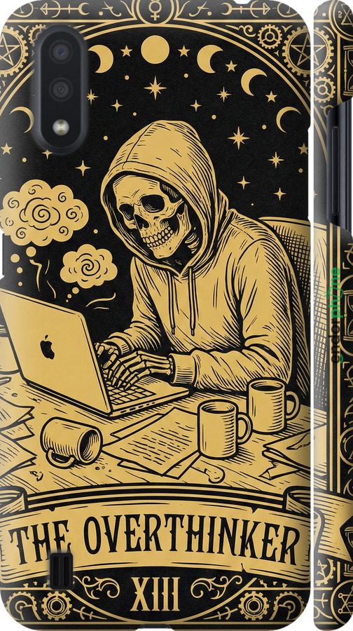 3D пластиковий матовий чехол The Overthinker для Samsung Galaxy A01 A015F - 6774m-1842 изображение 