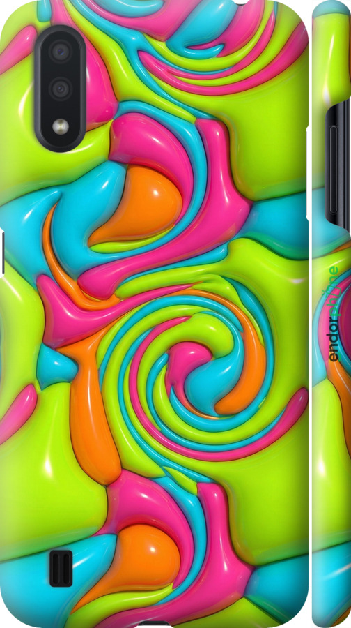 3D пластиковий матовий чехол Y2K Jelly Dream для Samsung Galaxy A01 A015F - 6780m-1842 изображение 