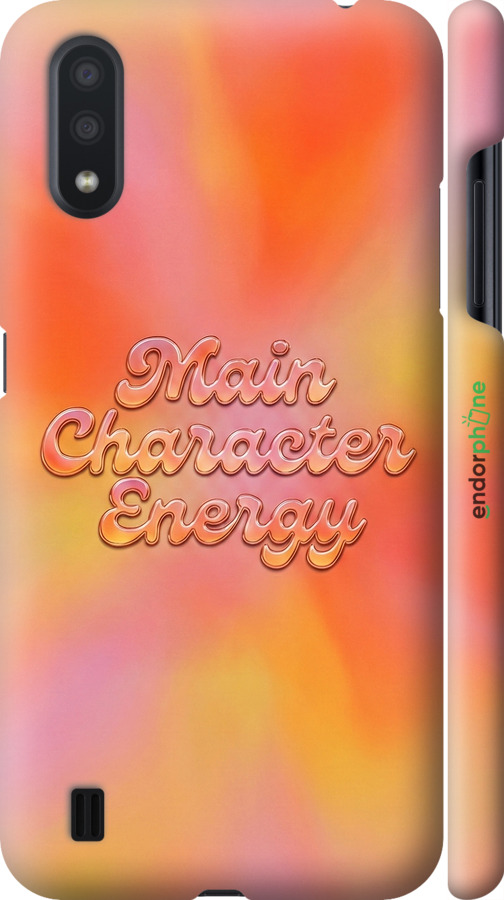 3D пластиковый матовый чехол Aura Gradient Main Character Energy Aesthetic Y2K для Samsung Galaxy A01 A015F - 6783m-1842 изображение 