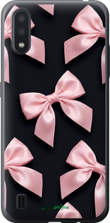 Силиконовый чехол Coquette Ribbons Dark Coquette для Samsung Galaxy A01 A015F - 6767u-1842 изображение 
