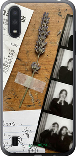 Силиконовый чехол Aesthetic Scrapbook Collage для Samsung Galaxy A01 A015F - 6773u-1842 изображение 