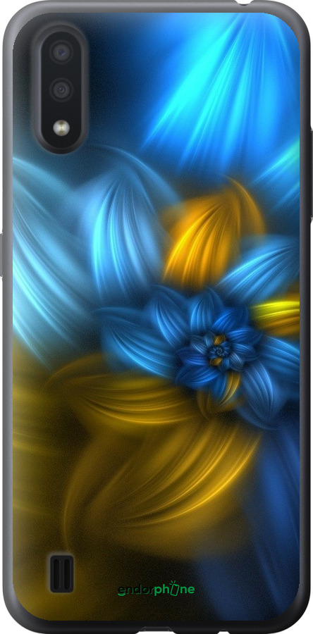 

Силіконовий чохол "Візерунок 46" для Samsung Galaxy A01 A015F, Синій